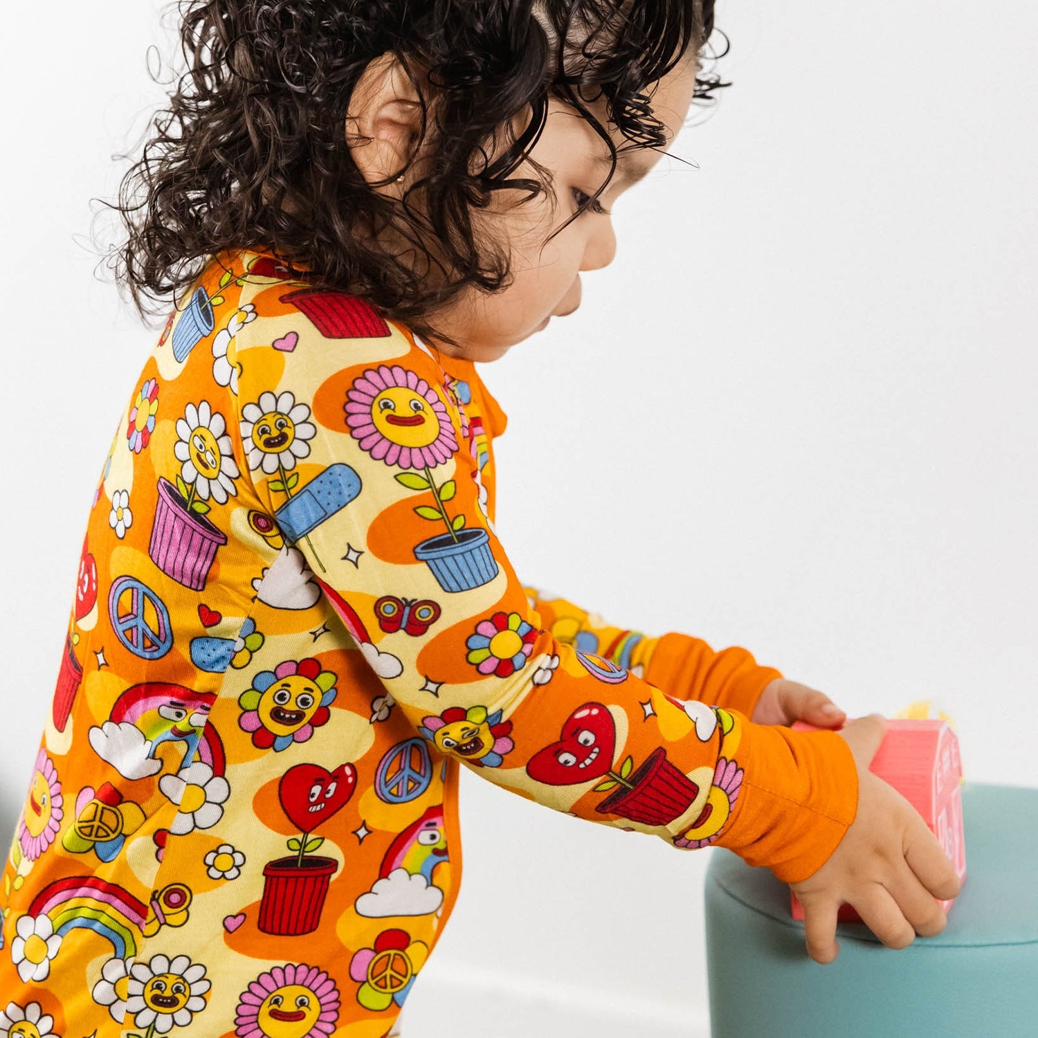 FLOWER FRIENDS plastic-free baby pajamas
