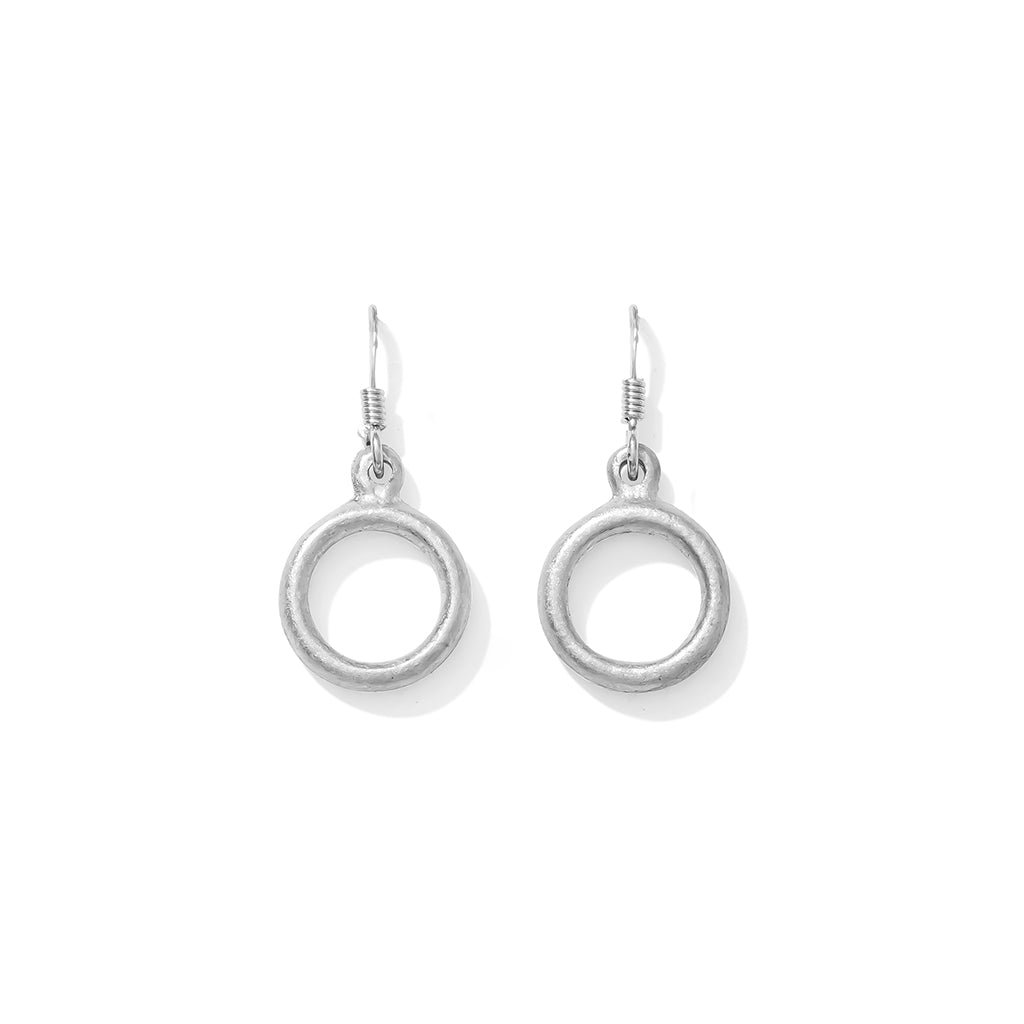 Recycled Bomb Circle Earrings-0