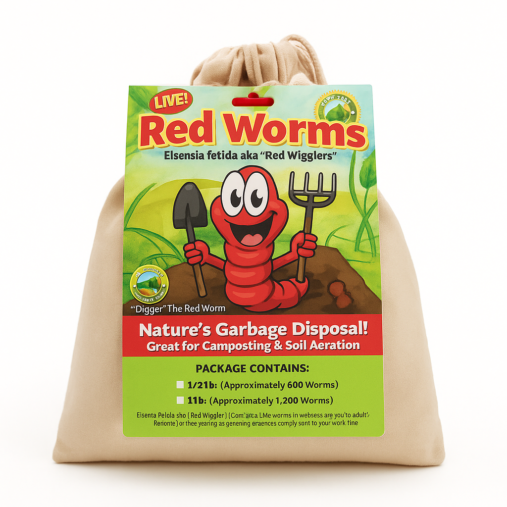 Composting Red Wriggler Worms