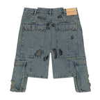 Jazzy Ripped Denim Short