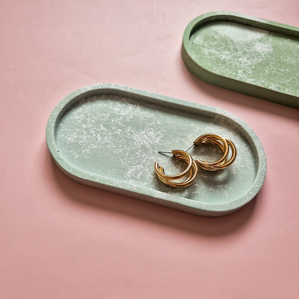 Urban Splattered Oval Tray-3