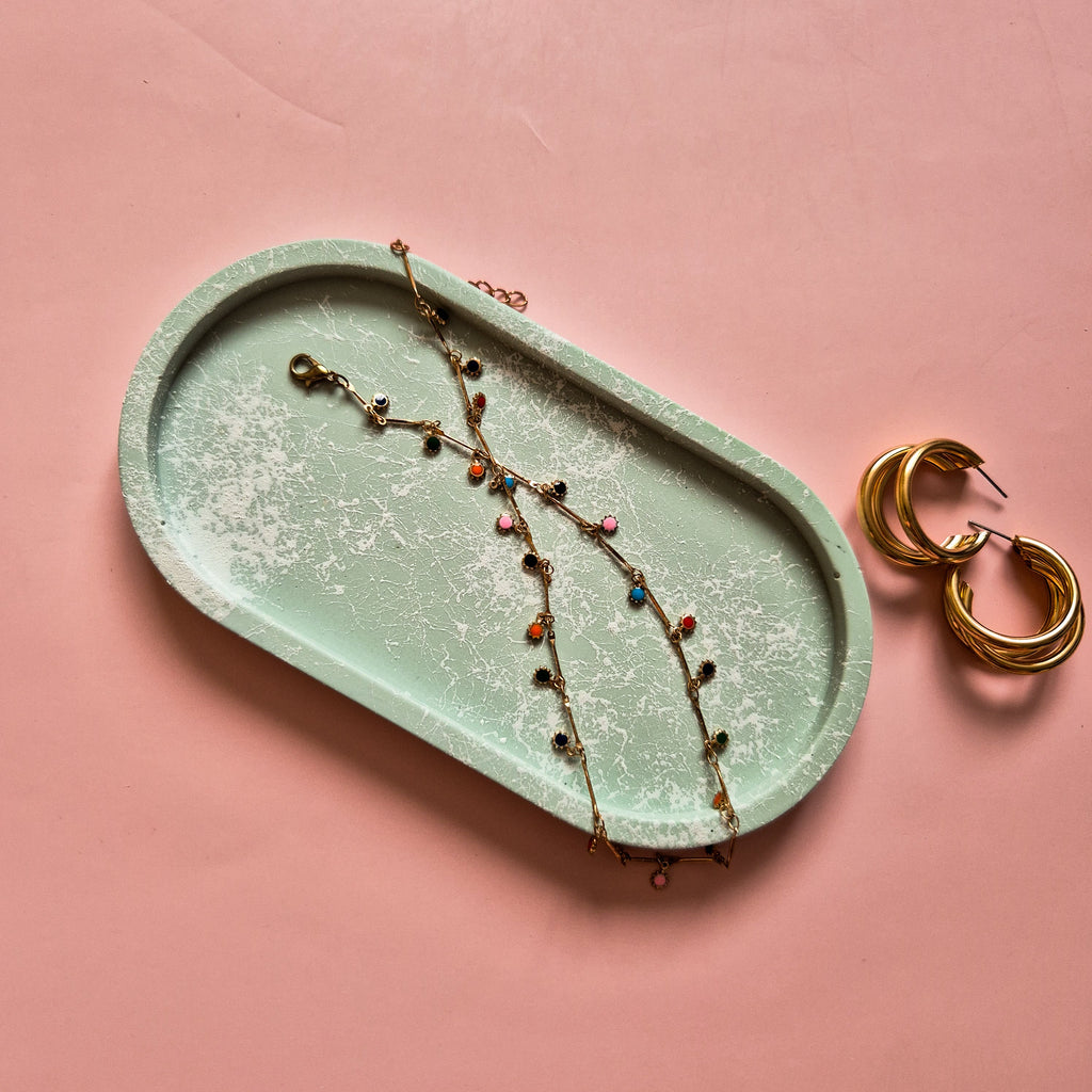 Urban Splattered Oval Tray-4