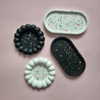 Matching terrazzo trays for couples, Valentine's Day gift-0