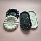Matching terrazzo trays for couples, Valentine's Day gift-1
