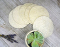 Natural Reusable Loofah Pads 5-pcs