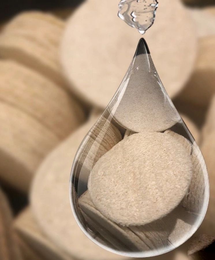 Natural Reusable Loofah Pads 5-pcs