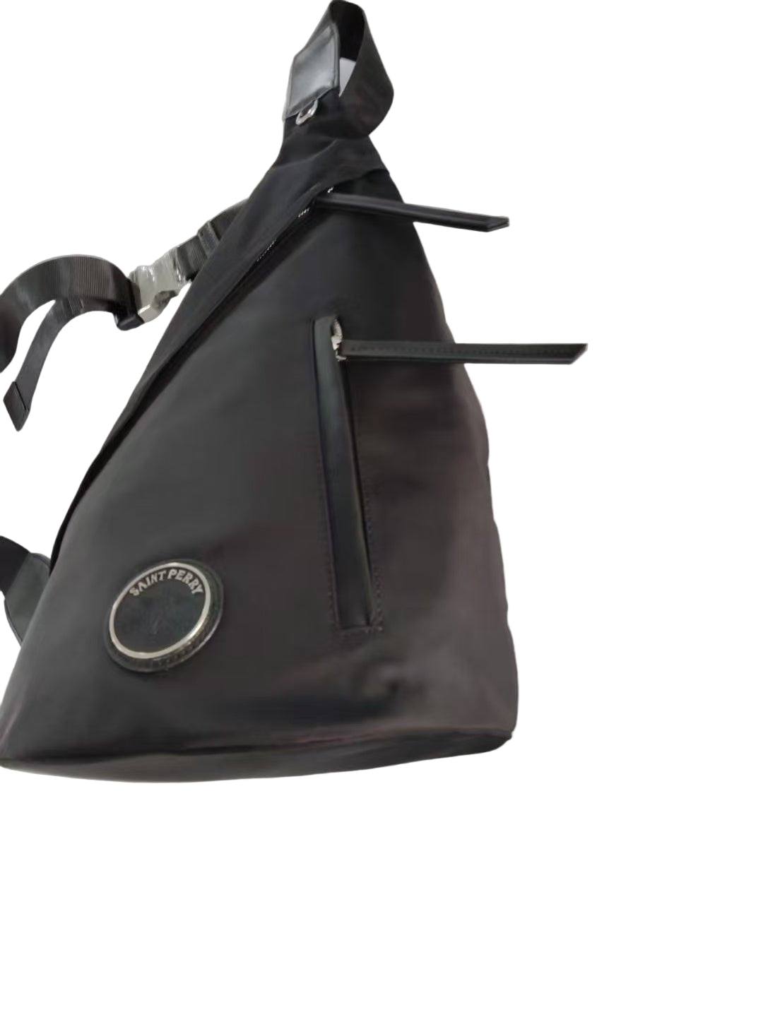 Re-Nylon + Calf Leather Shoulder Bag