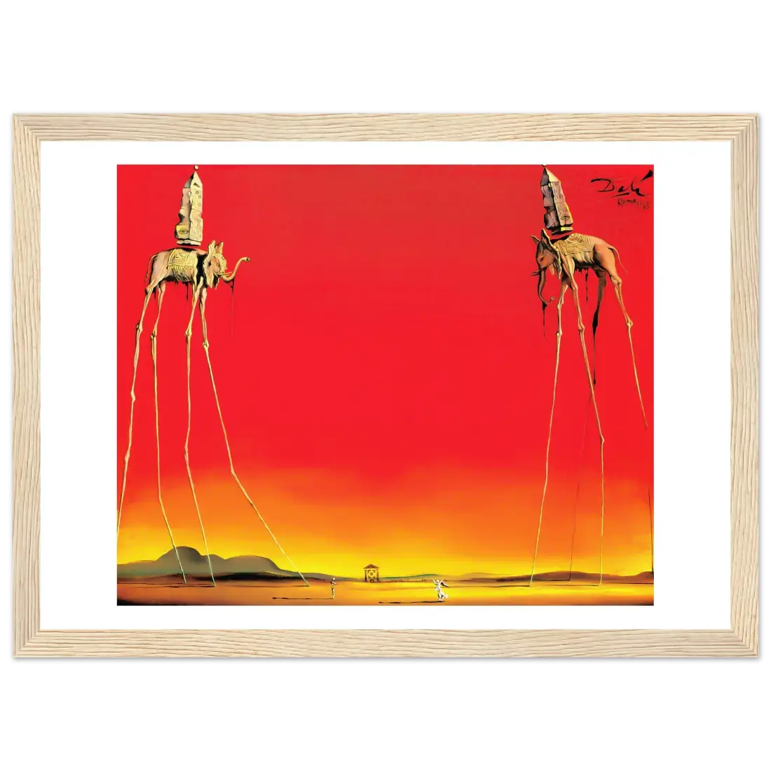 Salvador Dali, The Elephants Artwork Poster-7