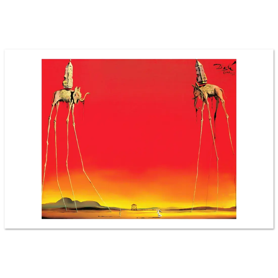 Salvador Dali, The Elephants Artwork Poster-5