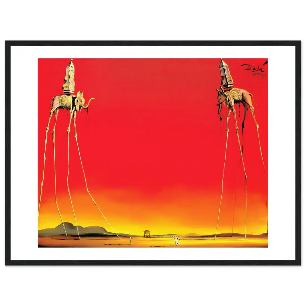 Salvador Dali, The Elephants Artwork Poster-4