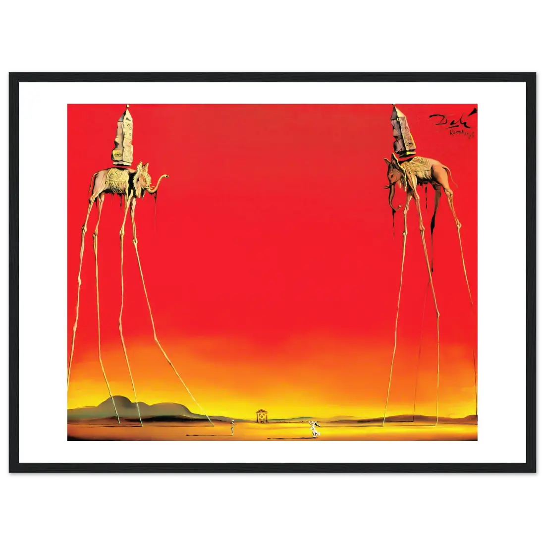Salvador Dali, The Elephants Artwork Poster-4