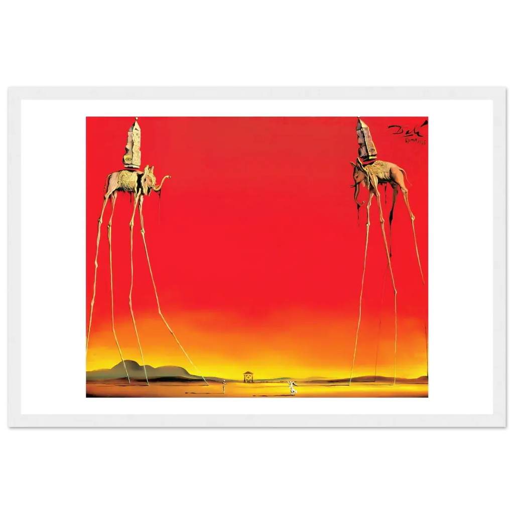 Salvador Dali, The Elephants Artwork Poster-11