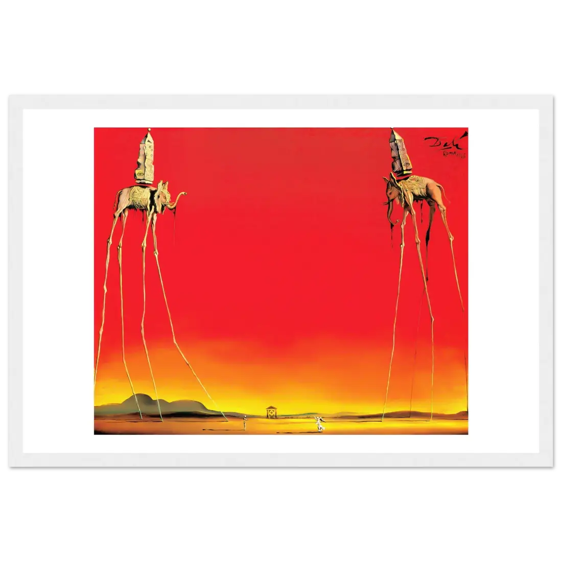 Salvador Dali, The Elephants Artwork Poster-11