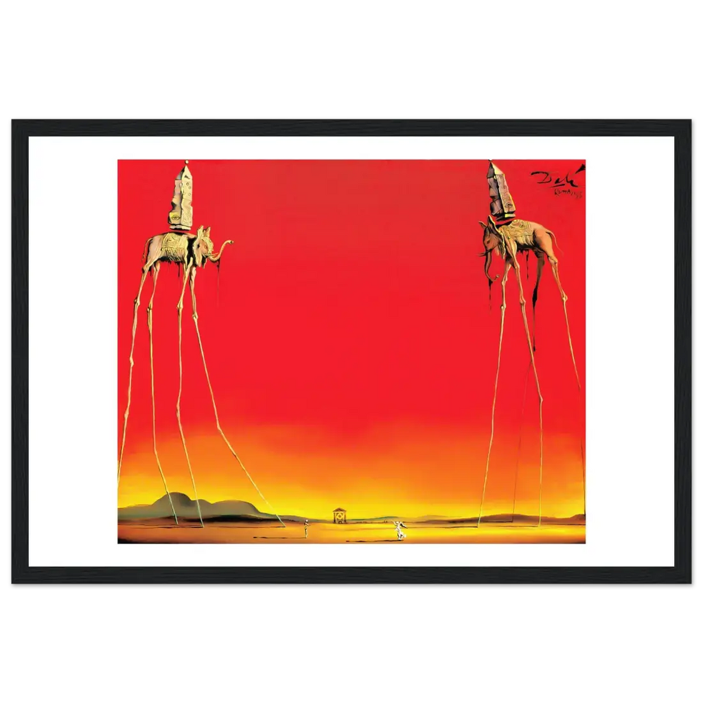 Salvador Dali, The Elephants Artwork Poster-9