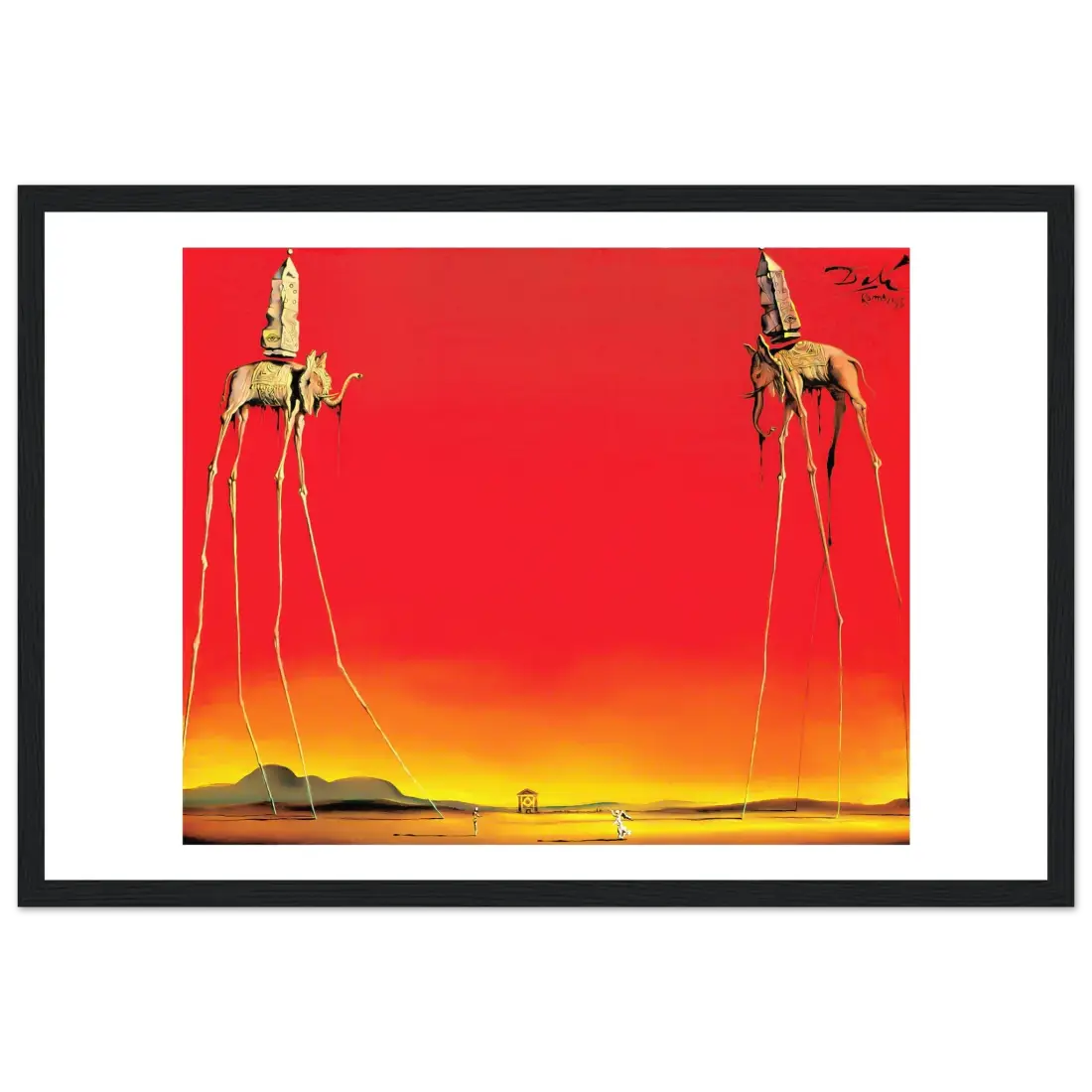 Salvador Dali, The Elephants Artwork Poster-9