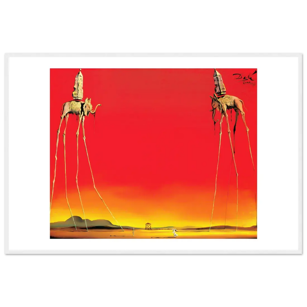 Salvador Dali, The Elephants Artwork Poster-3