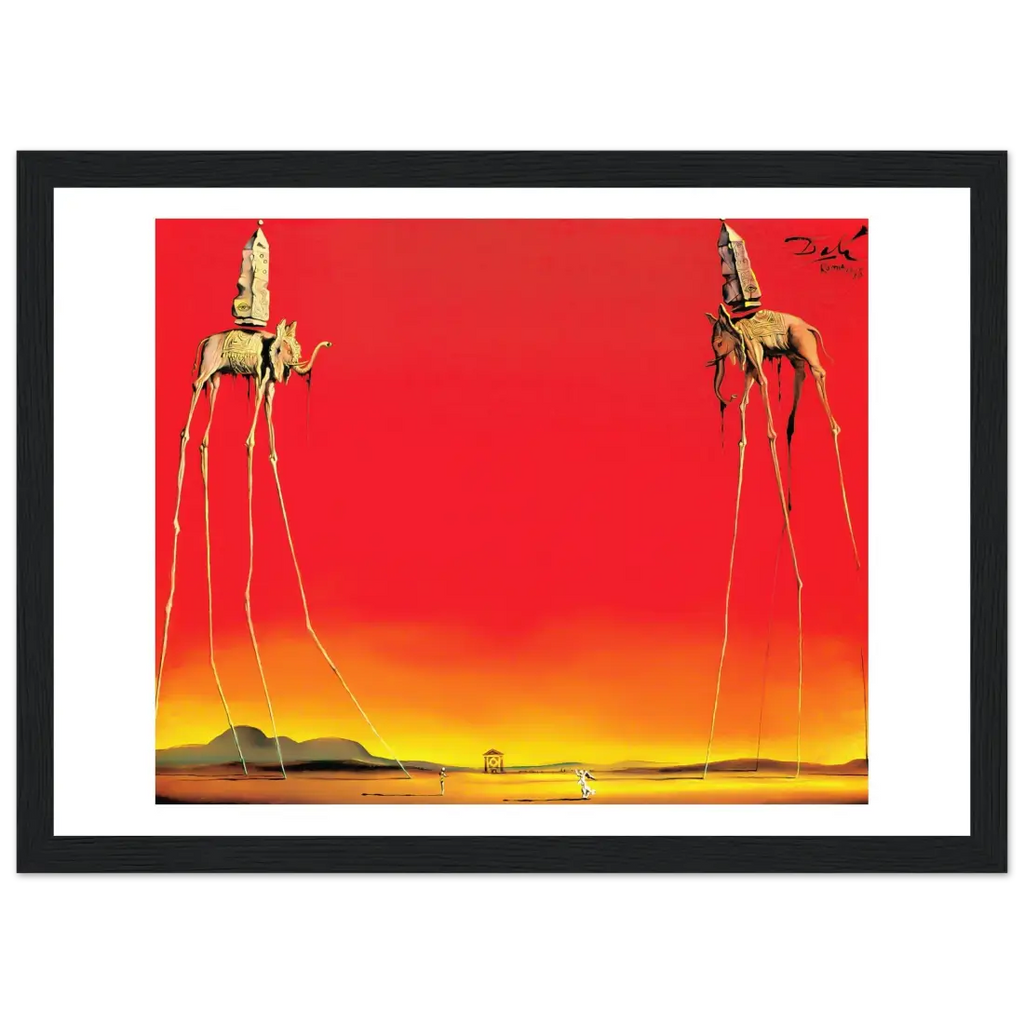 Salvador Dali, The Elephants Artwork Poster-6