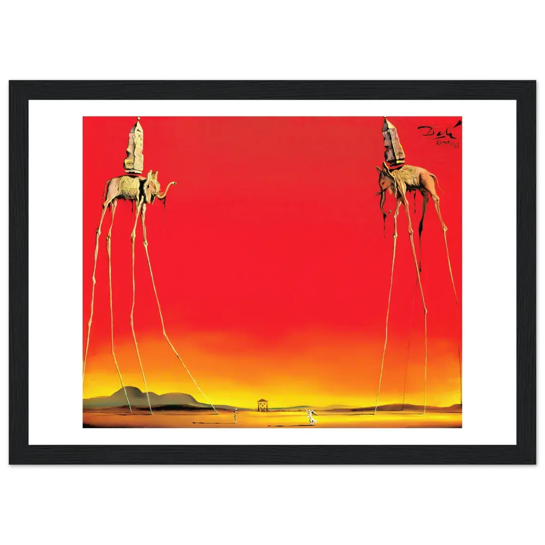 Salvador Dali, The Elephants Artwork Poster-6