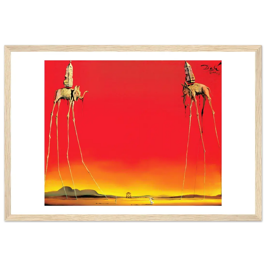 Salvador Dali, The Elephants Artwork Poster-10