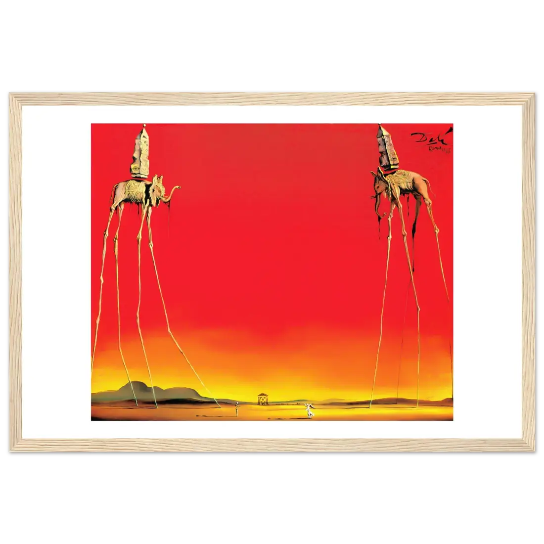 Salvador Dali, The Elephants Artwork Poster-10