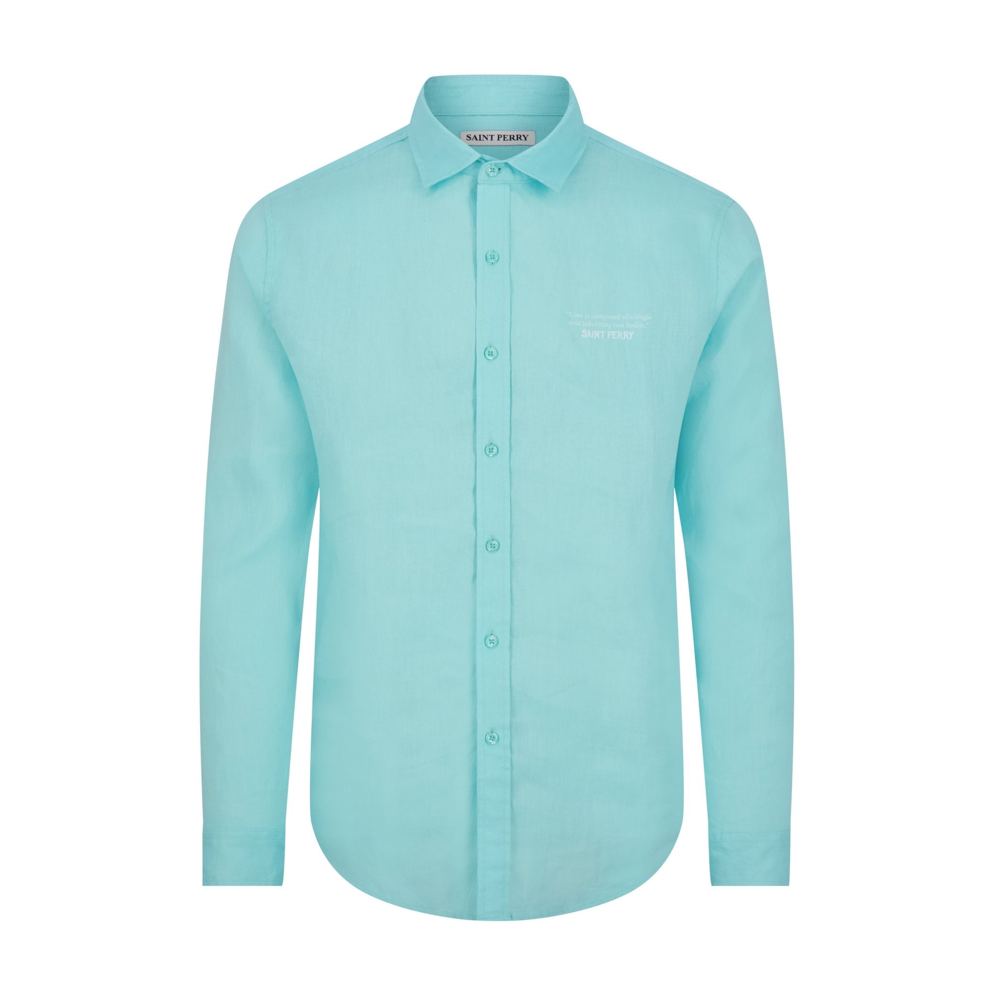 St. Perry Men’s Slim Fit Linen Shirt