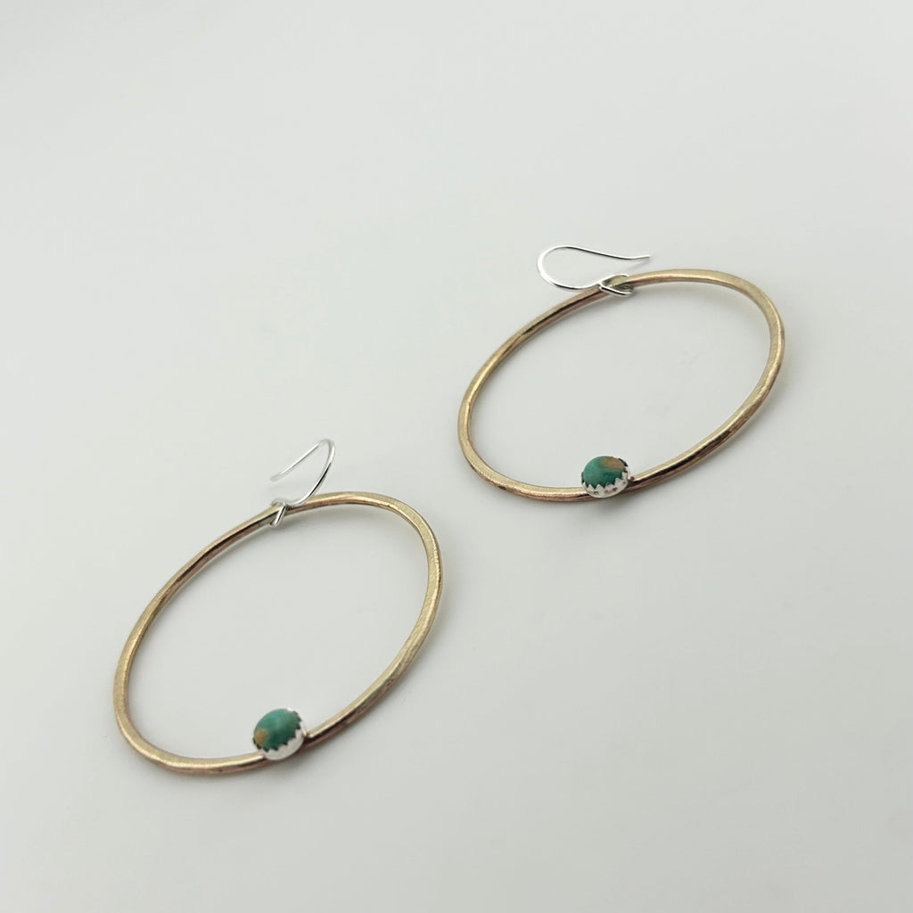 Solstice Hoops – Turquoise-2