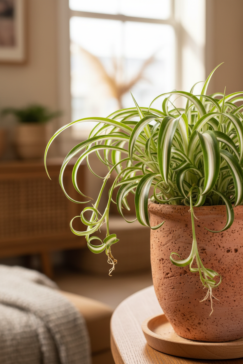 The REVERSE Spider Plant Easy-Care House Plant