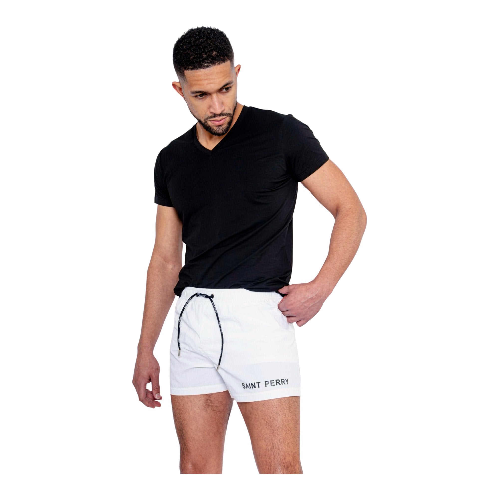 Saint Perry Swim Shorts - White