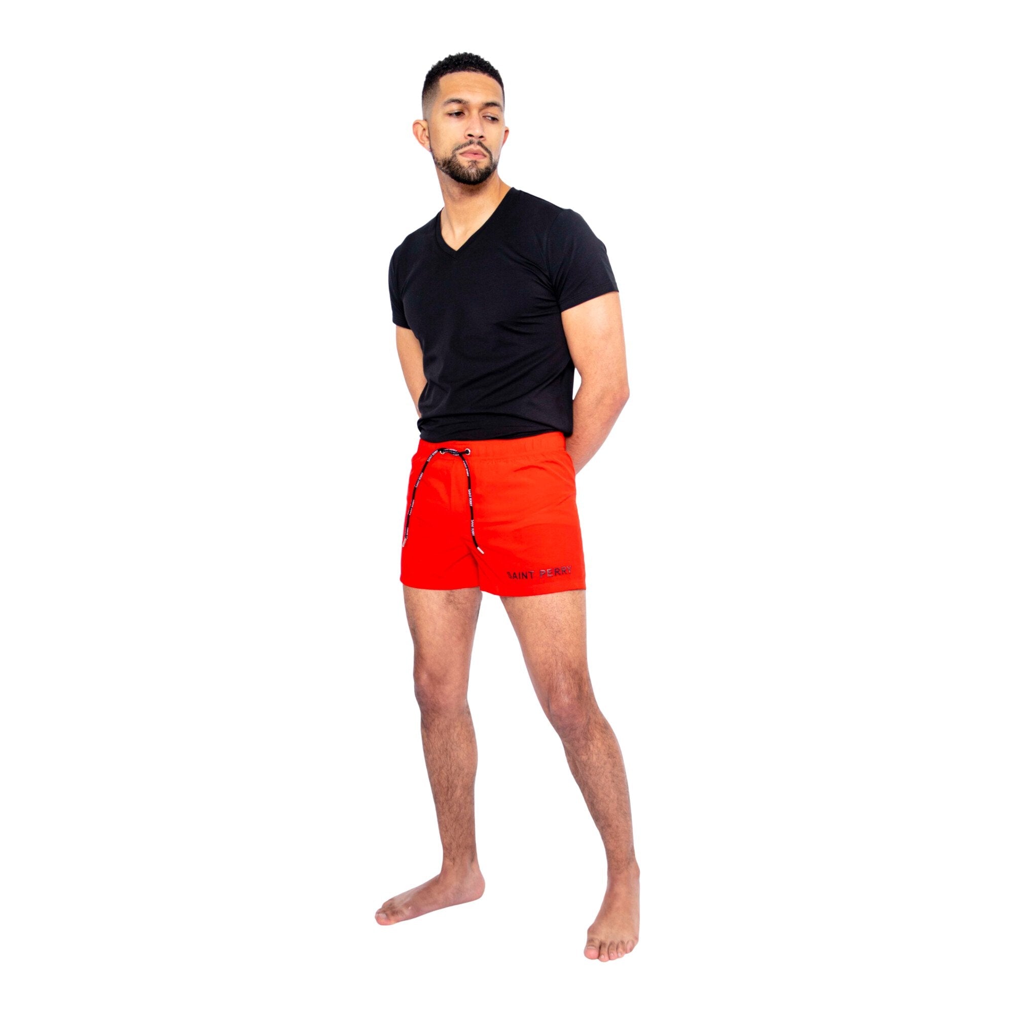 Saint Perry Swim Shorts – Red