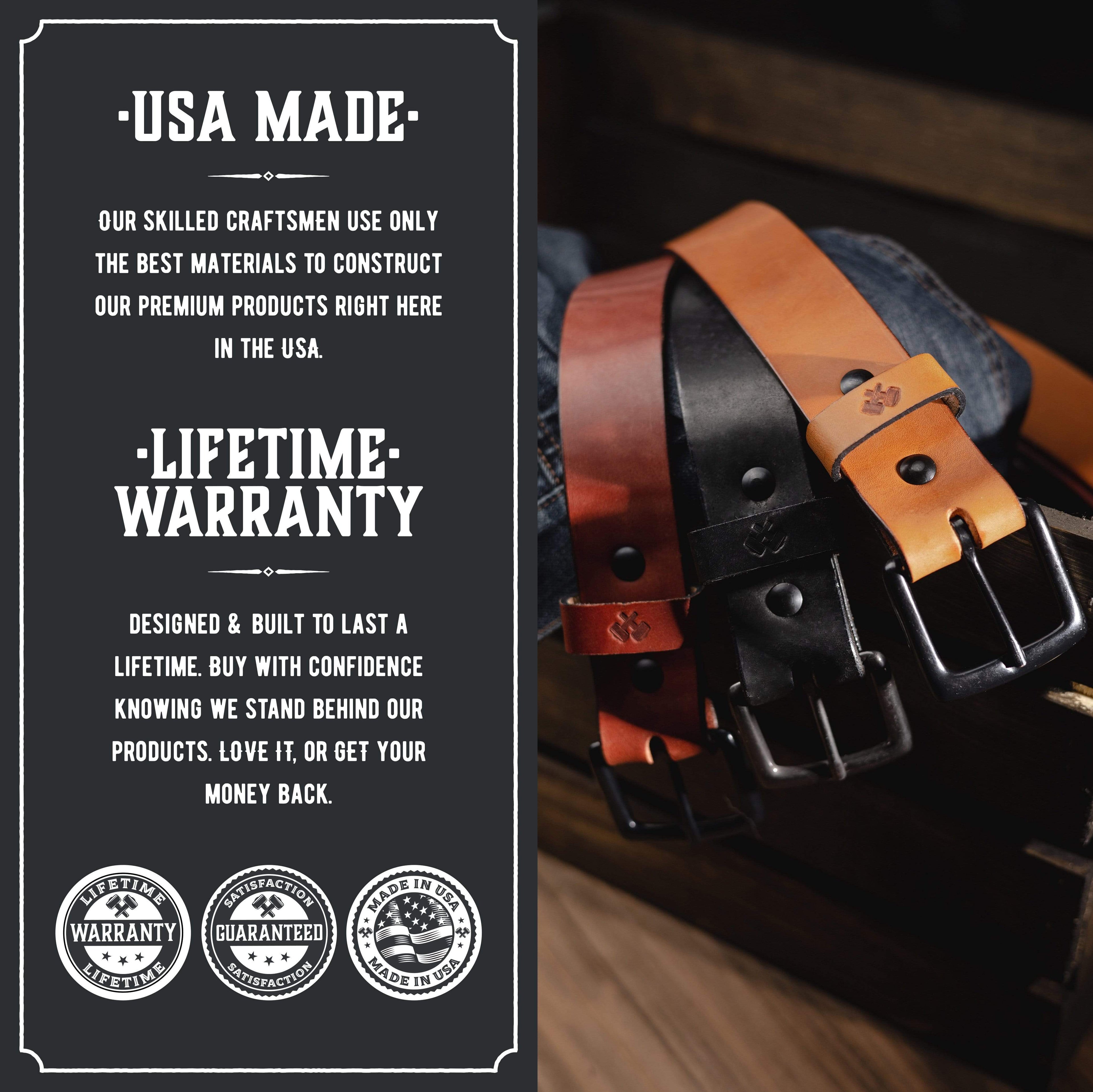 The All American Handcrafted Leather Belt