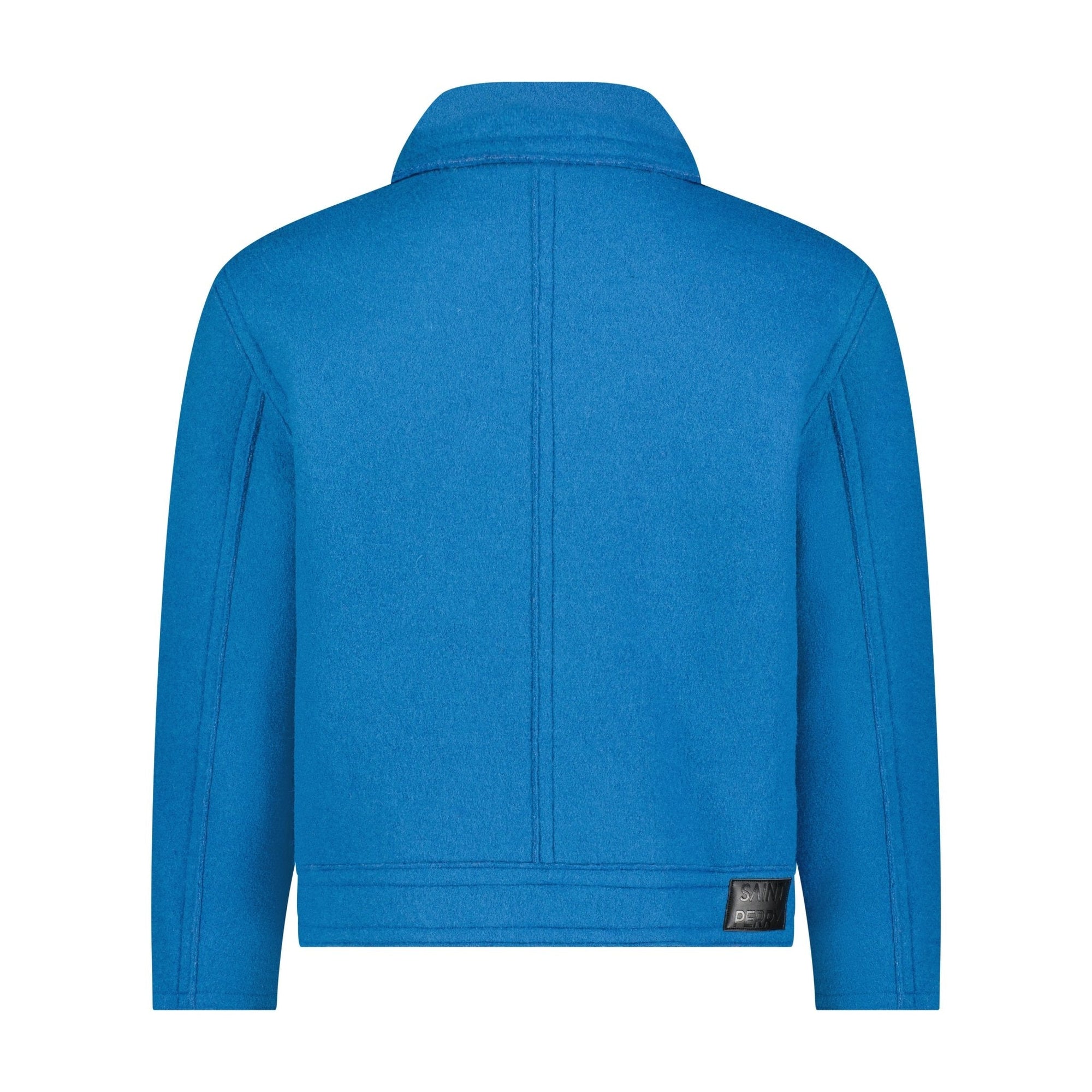 The Blue Love 100% Wool Cashmere Boxy Jacket – Unisex Fit