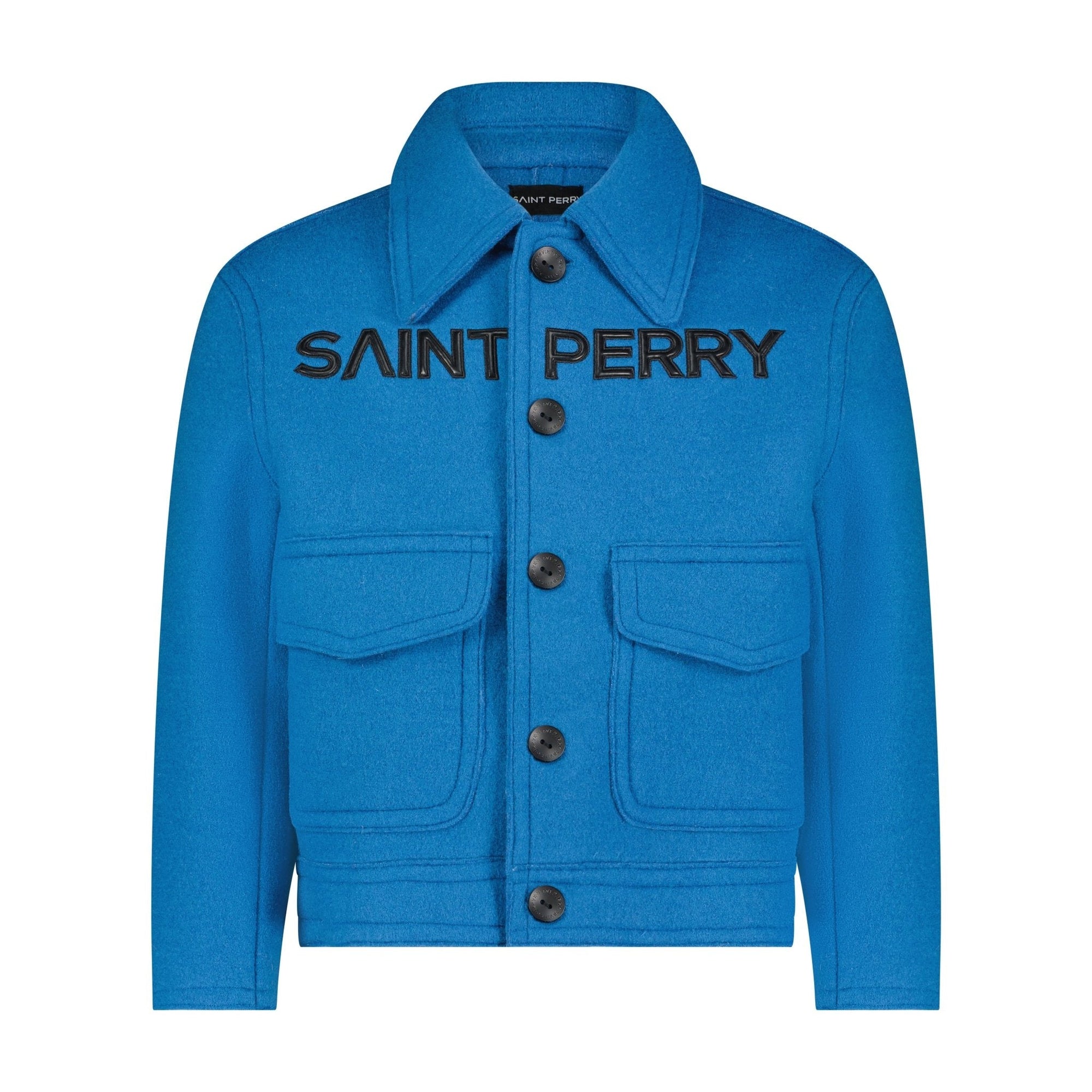 The Blue Love 100% Wool Cashmere Boxy Jacket – Unisex Fit