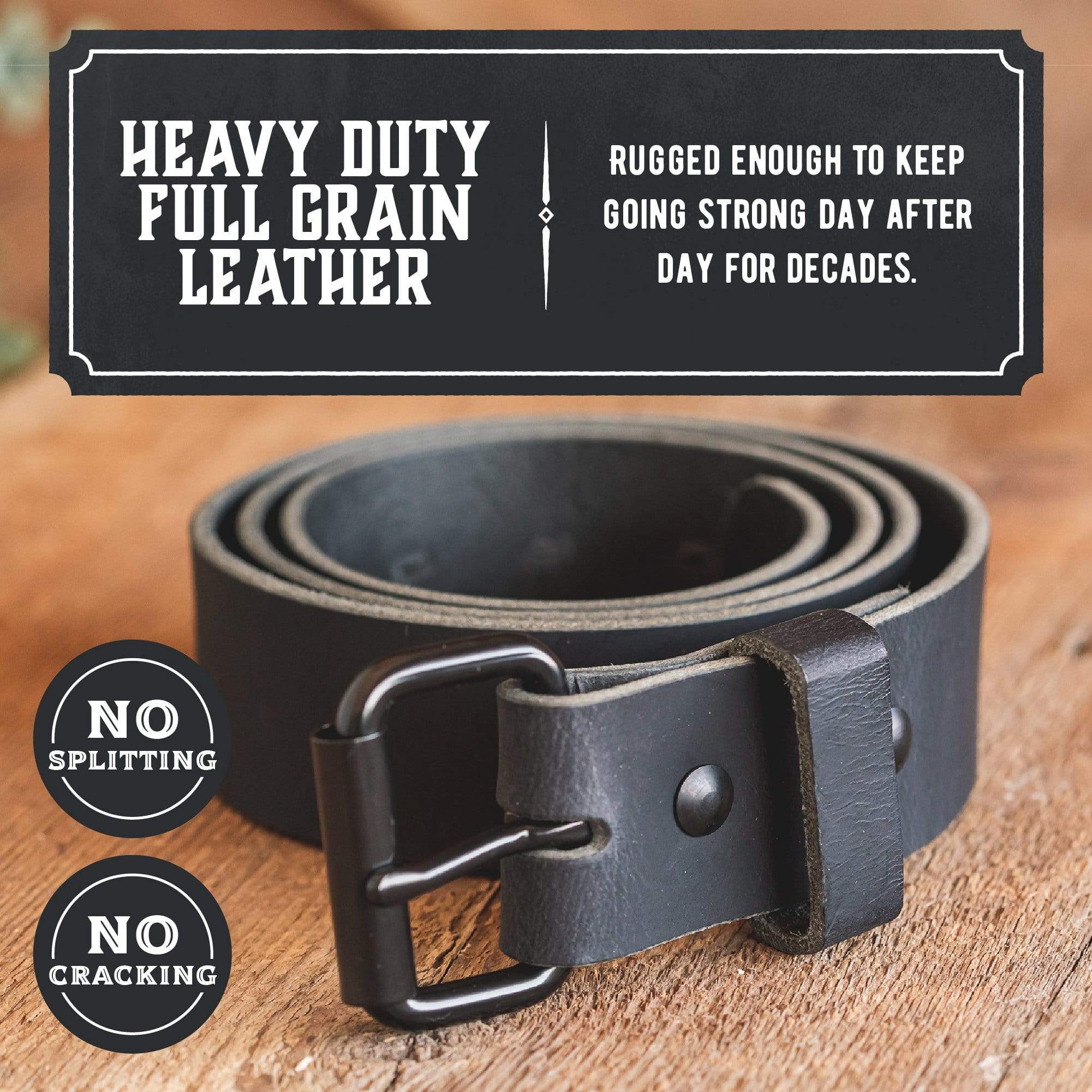 The Journeyman Classic Leather Everyday Belt
