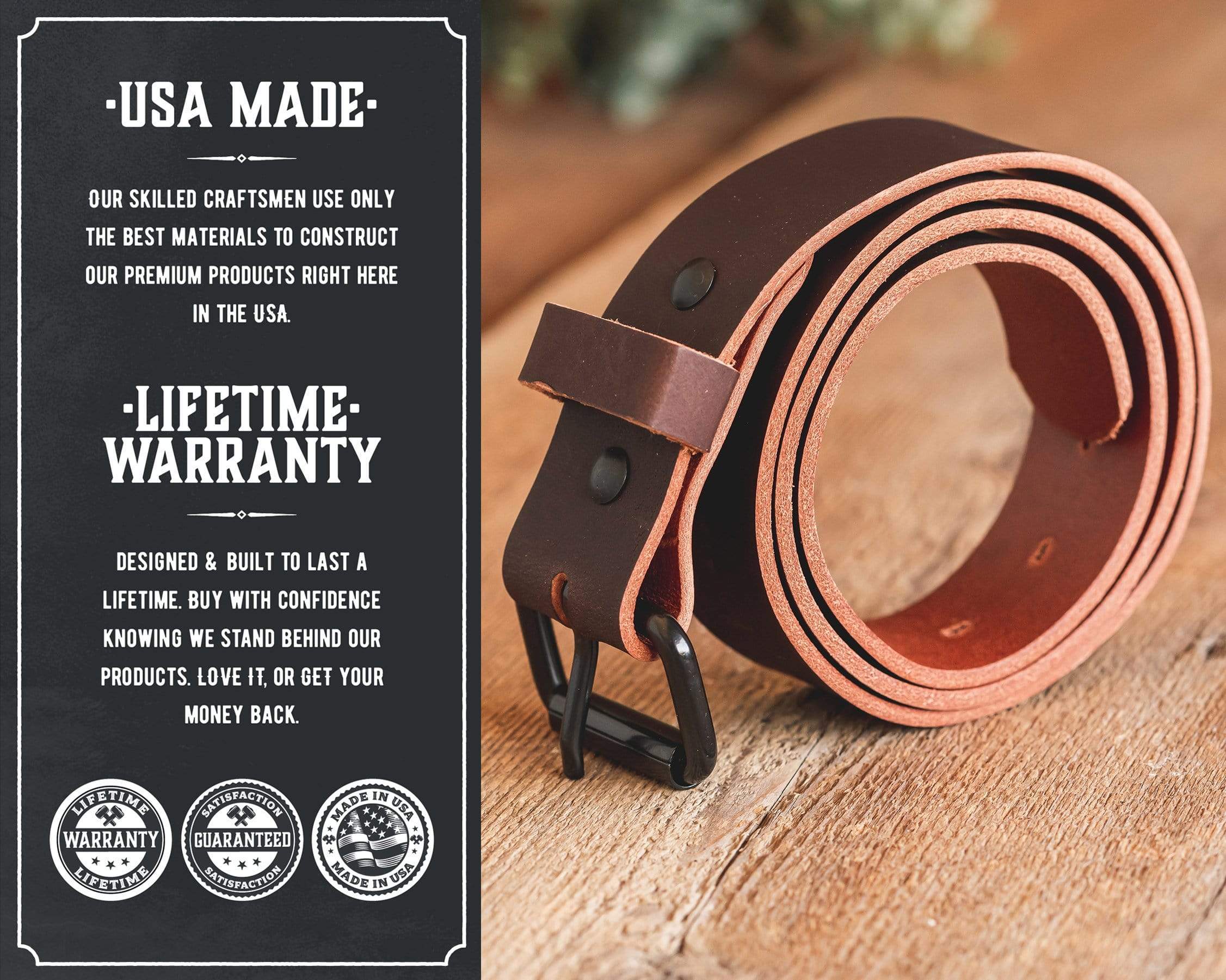 The Journeyman Classic Leather Everyday Belt