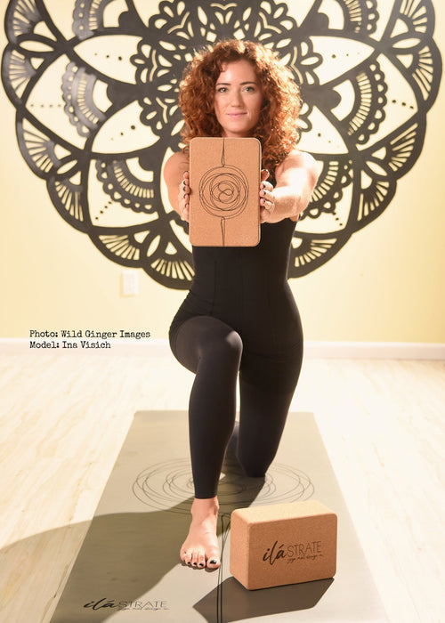 100% Solid Cork Yoga Block