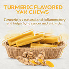 Turmeric Yak Chews – Natural Anti-Inflammatory Chews for Small + Large Dogs
