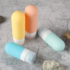 TSA-Approved Reusable Silicone Travel Bottles Set – 16 pcs / White Pack