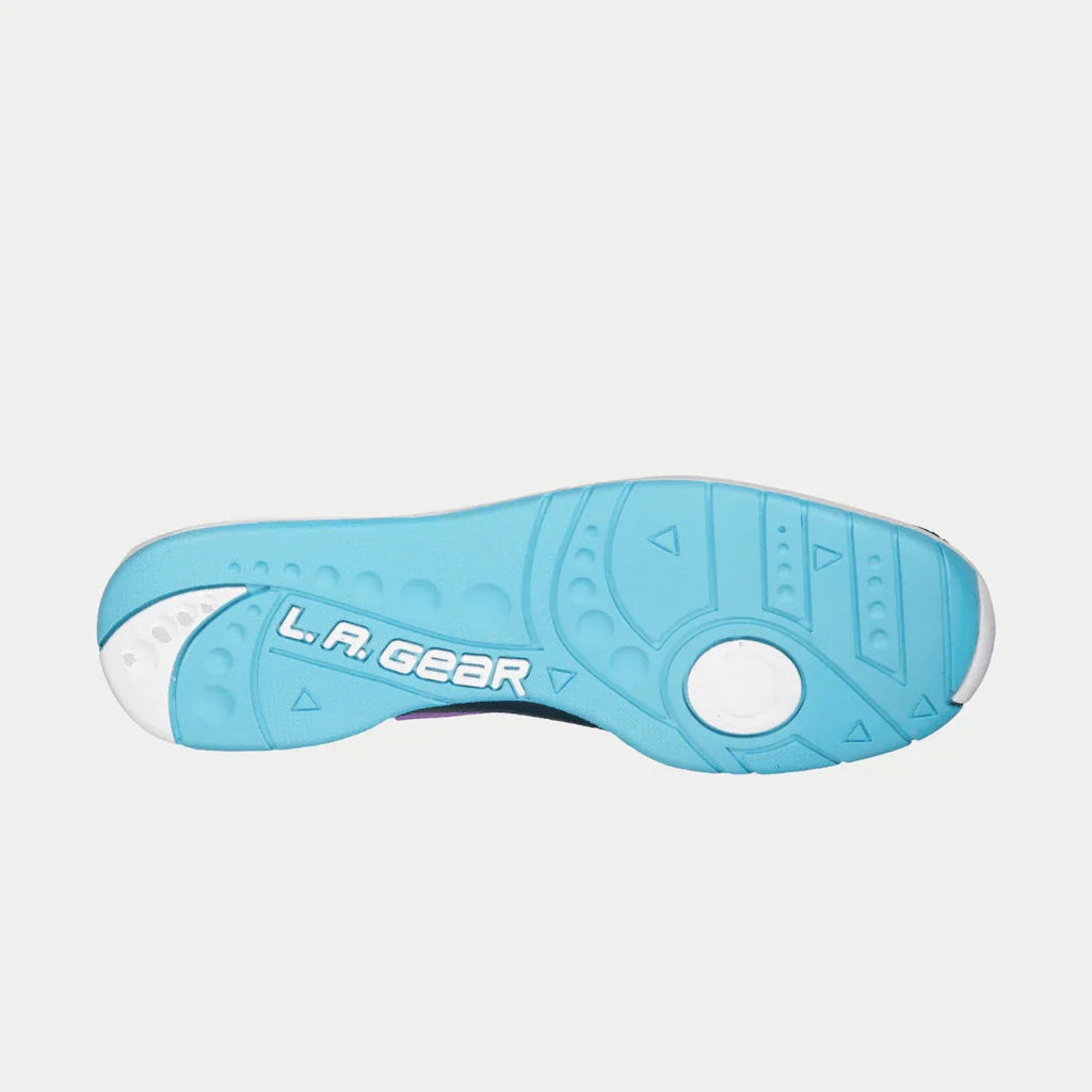 LA Gear Women's Flame Hightop – Black x Purple x Turquoise