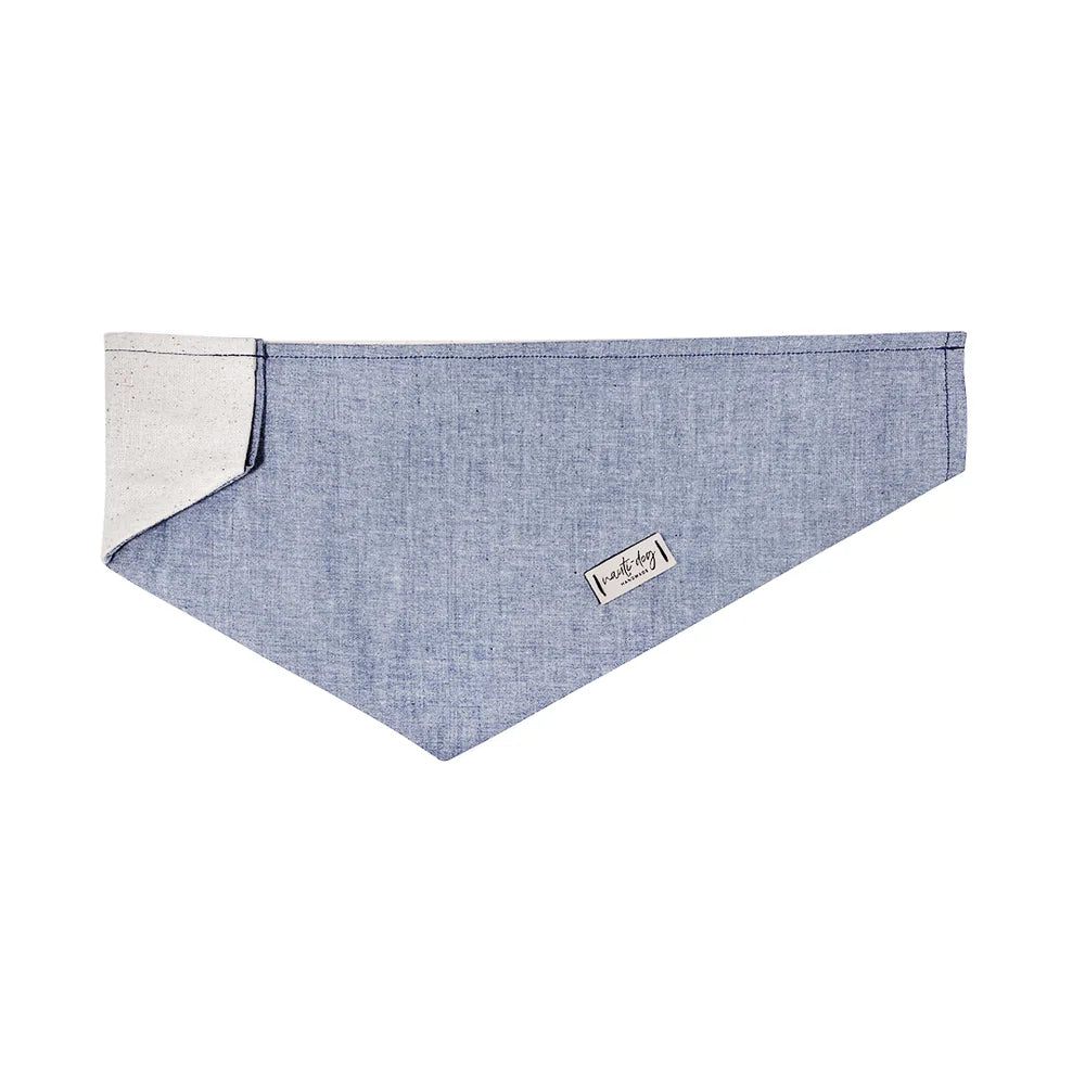Chambray Classic Oxford Over-the-Collar Dog Bandana