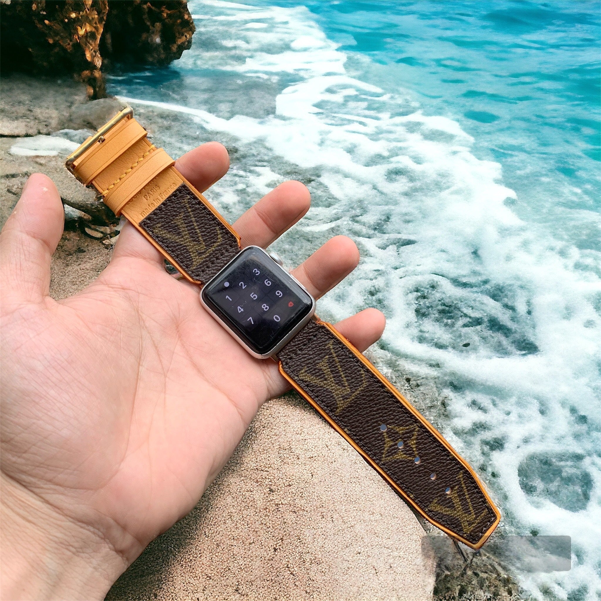 Recycled Louis Vuitton Apple Watch Band
