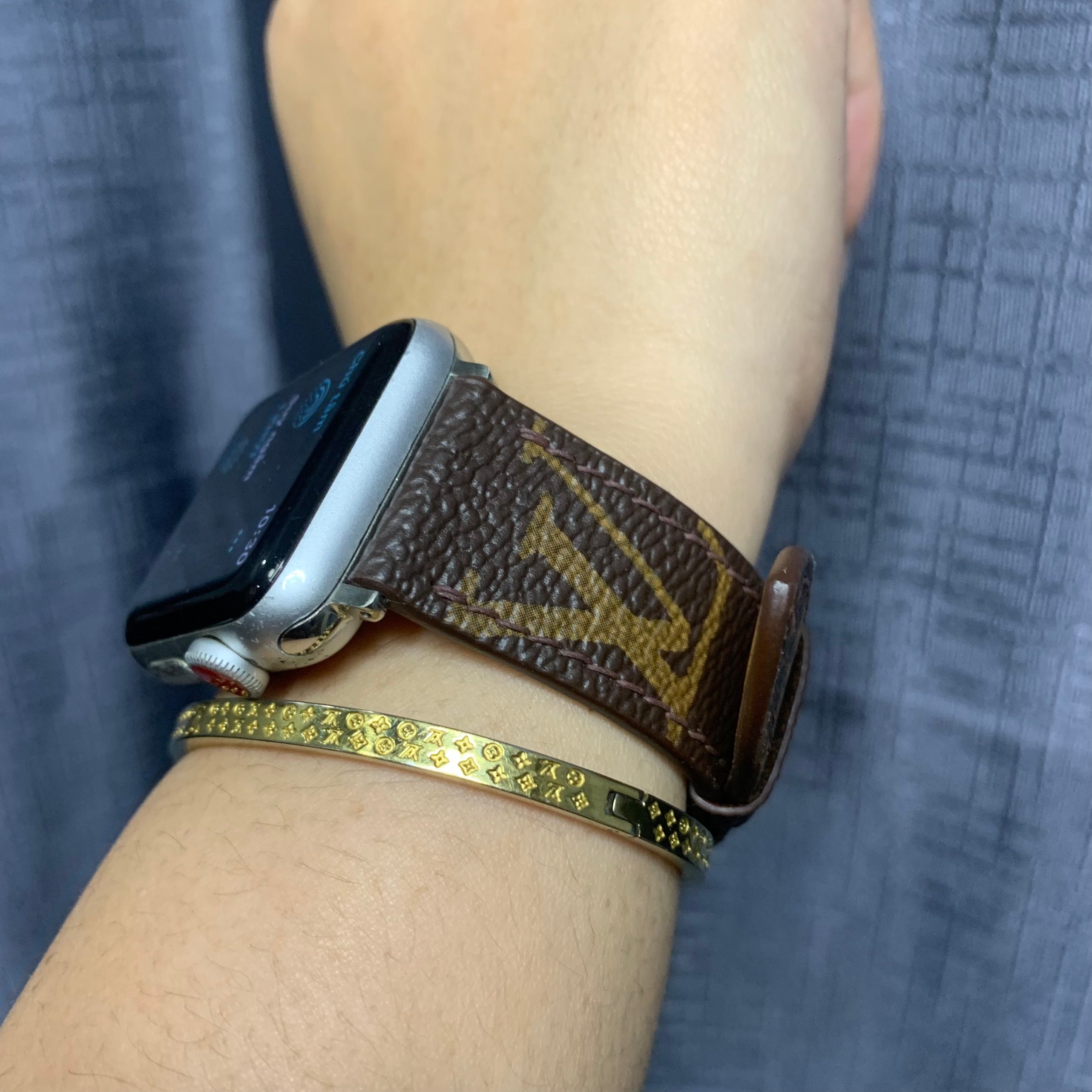 Authentic Louis Vuitton Upcycled Apple Watch Band - Made-to-Order Sustainable Luxury