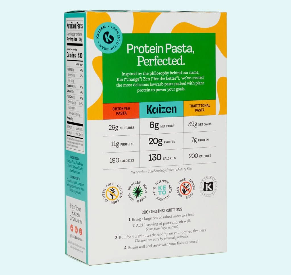 Kaizen Low Carb Ziti Pasta